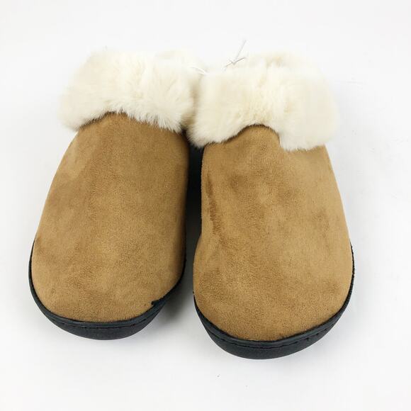 Nordstrom Rack Womens Holly Clog Slippers Large 9-10 Brown Faux Fur Slip-On NWT - Picture 3 of 10